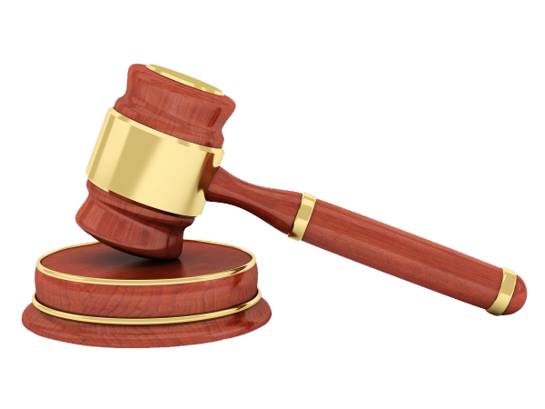 Judges gavel isolated on transparent background2 PNG